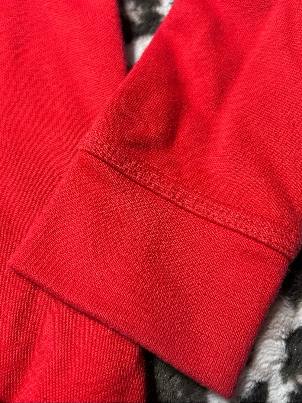 Nike Kids Red Sweatshirt Hoodie - Black Logo